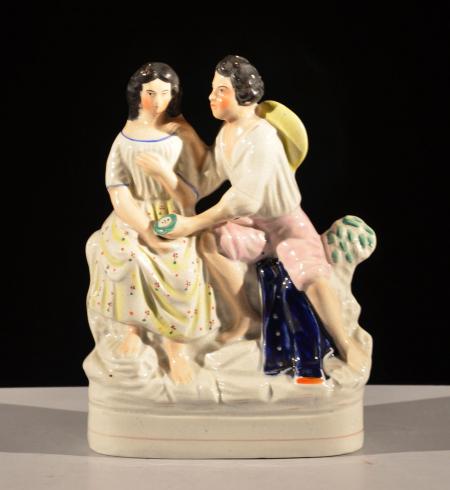 Figure of Girl with Boy  - A15973