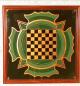 Antique Painted Checkerboard - A9613
