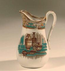 Turquoise and Brown Pitcher - A12639